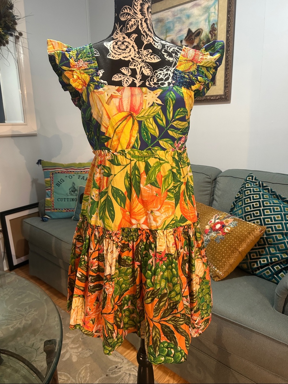 Farm Rio Tiered Tropical Size Small